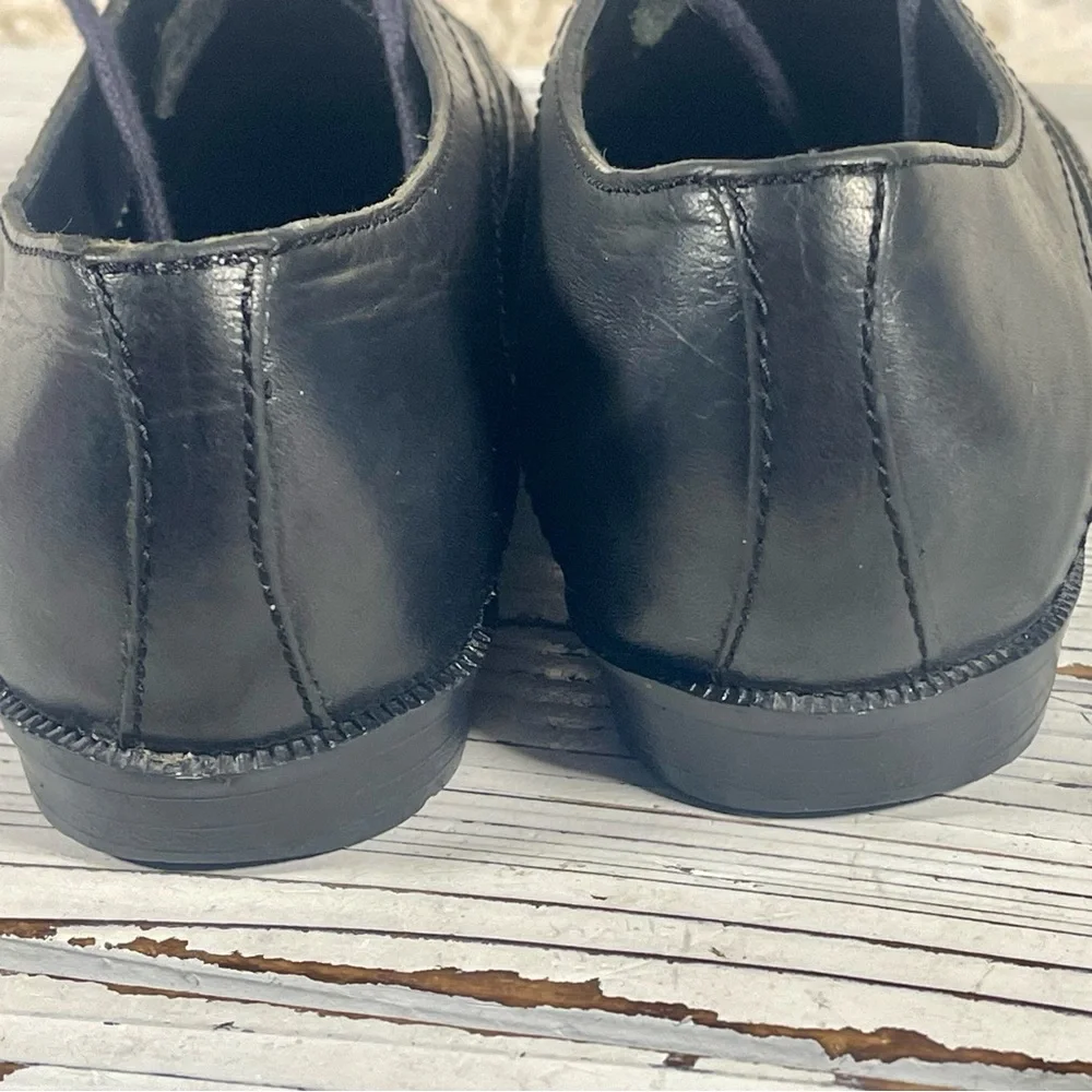 Size 6.5 Vintage 90's Ellemenno Pueblo‎ Patchwork Oxford Lace Up Leather Shoes